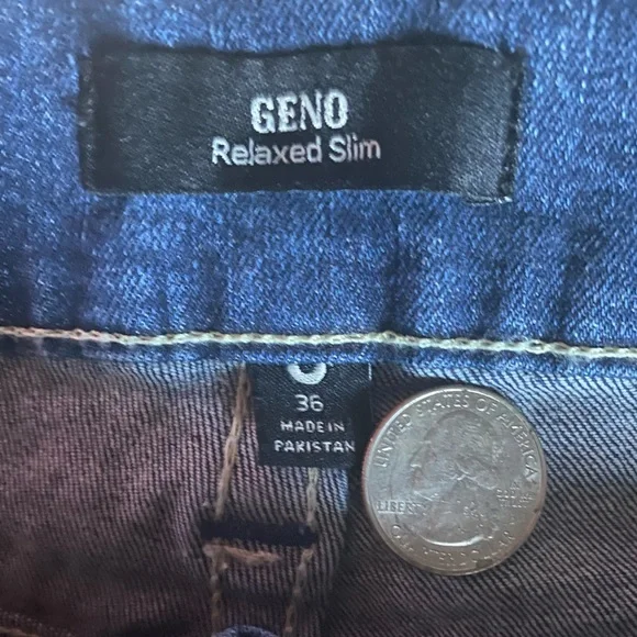 True Religion Jeans GENO Slim Jean Dark High Road Wash - Picture 4 of 8